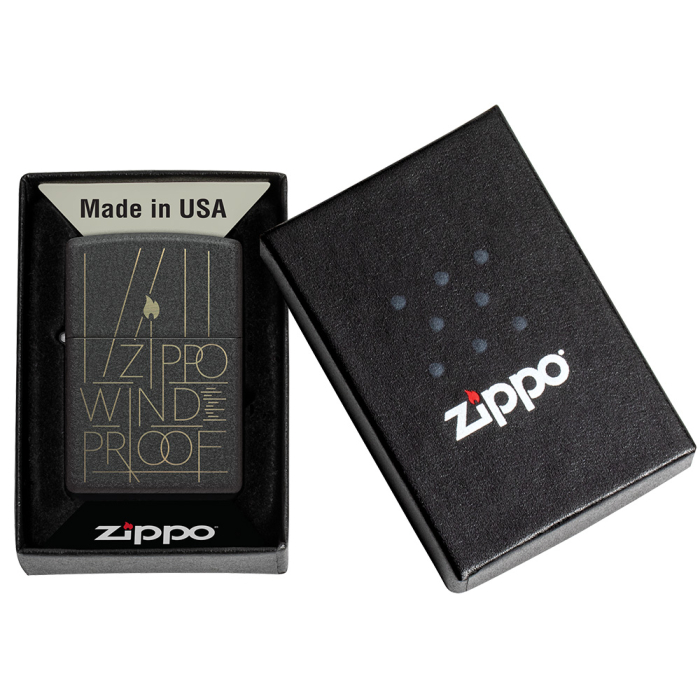 66001 Line Art Zippo Design