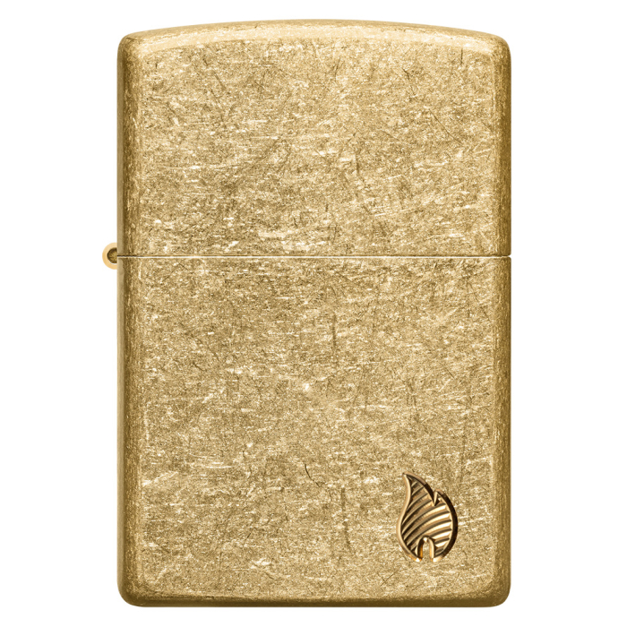 23008 Armor® Tumbled Brass Flame Design