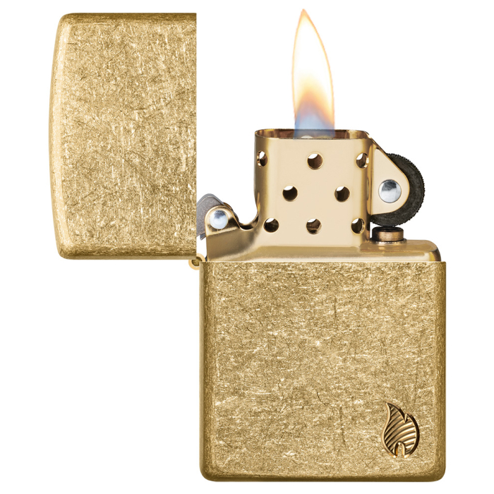 23008 Armor® Tumbled Brass Flame Design