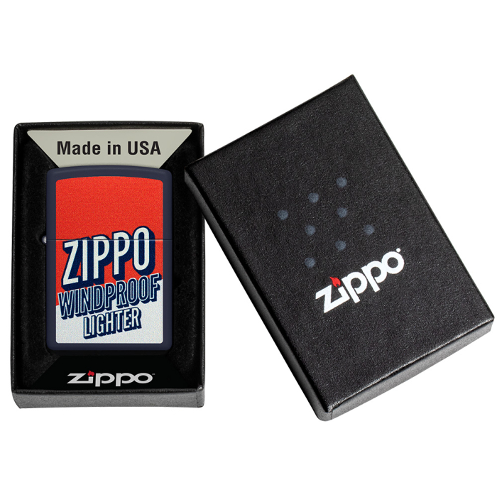 66023 Color Block Zippo Design