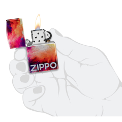 66063 Tie Dye Zippo Design